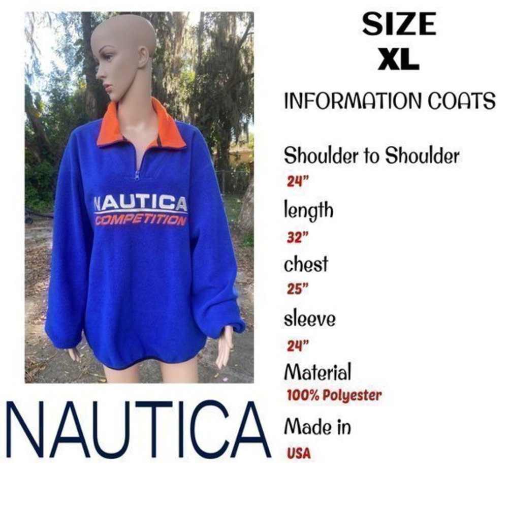Vintage Nautica Competition pull over sweater